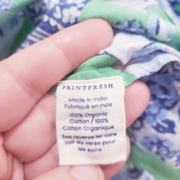 Printfresh Organic Cotton Fancy Cat Print Pajama Top Size Small - Picture 9 of 10